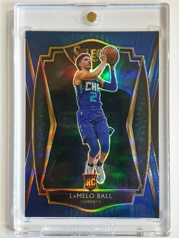 2020 Select Lamelo Ball Rookie #183 Blue PREMIER SILVER HOLO - Ready to Grade