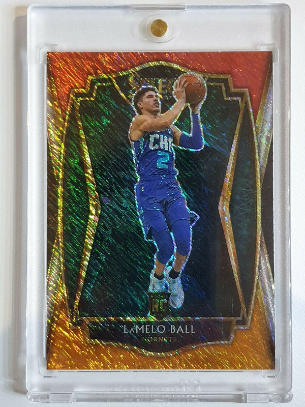 2020 Select Lamelo Ball Rookie #183 RED WHITE ORANGE FLASH - Ready to Grade