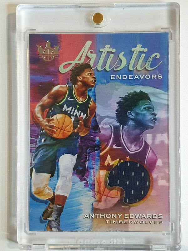 2020 Court Kings Anthony Edwards Rookie #PATCH Jersey /149 - Ready to Grade