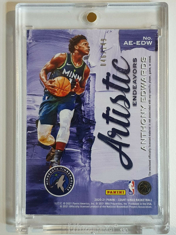 2020 Court Kings Anthony Edwards Rookie #PATCH Jersey /149 - Ready to Grade