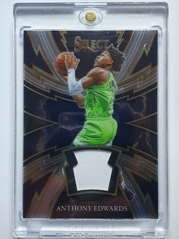 2020 Select Anthony Edwards Rookie #PATCH SPARKS Jersey - Ready to Grade