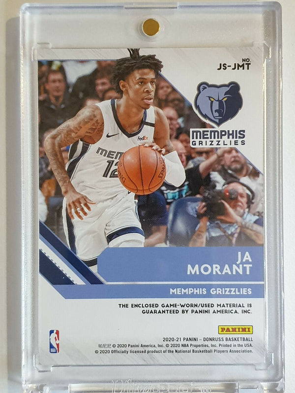 2020-21 Panini Donruss Ja Morant #PATCH Game Worn Jersey - Ready to Grade