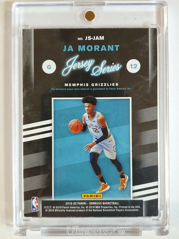 2019-20 Panini Donruss Ja Morant Rookie #PATCH Worn Jersey