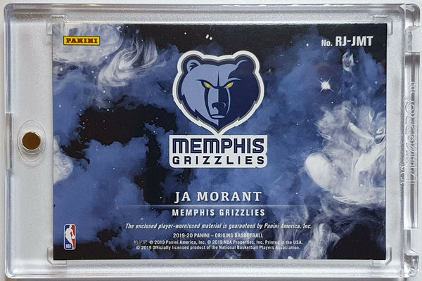 2019 Panini Origins Ja Morant Rookie #PATCH Jumbo Worn Jersey - Rare Gem