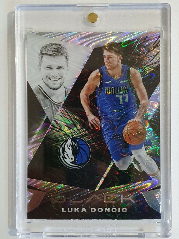 2020 Panini Black Luka Doncic #54 SWIRLORAMA Prizm /65 - Ready to Grade