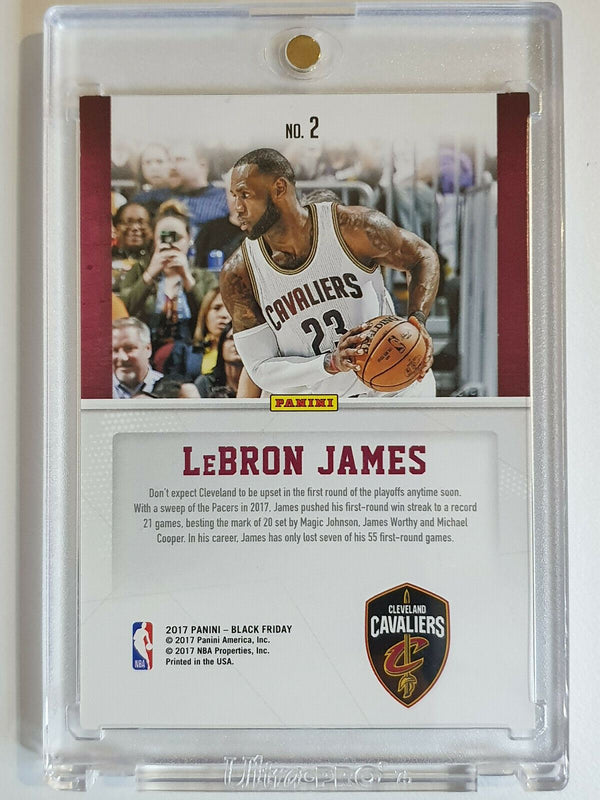 2017 Panini Black Friday Lebron James #2 Thick SSP /50 - Rare