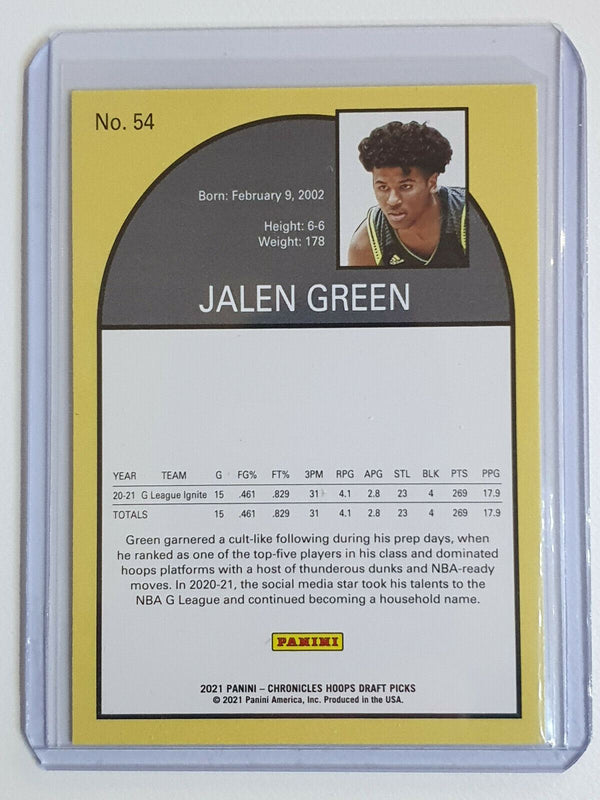 2021 Chronicles Jalen Green Rookie #54 HOOPS BRONZE RC - Ready to Grade