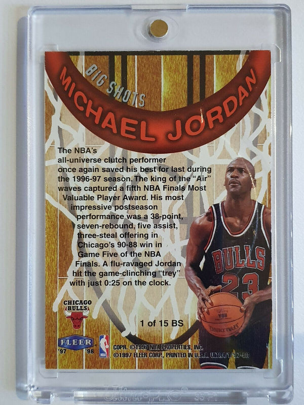 1997 Fleer Ultra Michael Jordan #1 BIG SHOTS - Great Condition