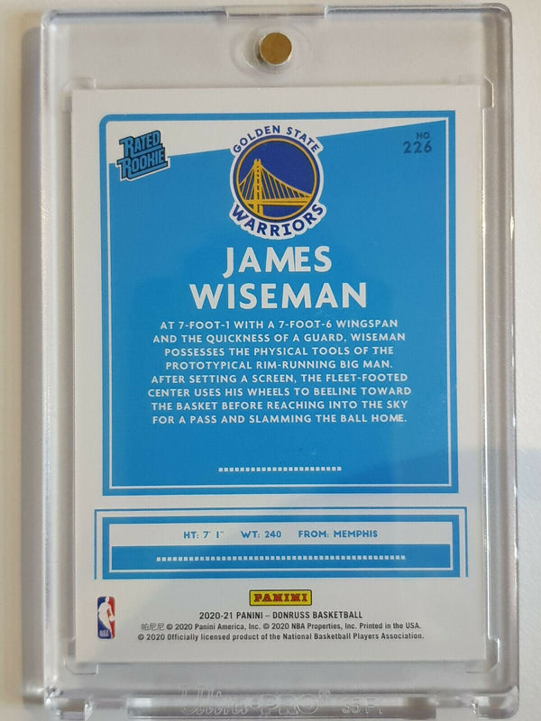 2020 Donruss James Wiseman Rookie #226 CHOICE INFINITE Prizm - Ready to Grade