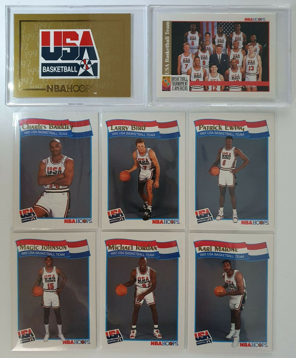 1992 NBA Hoops Dream Team USA Basketball - COMPLETE SET w/ Team + Gold Cards