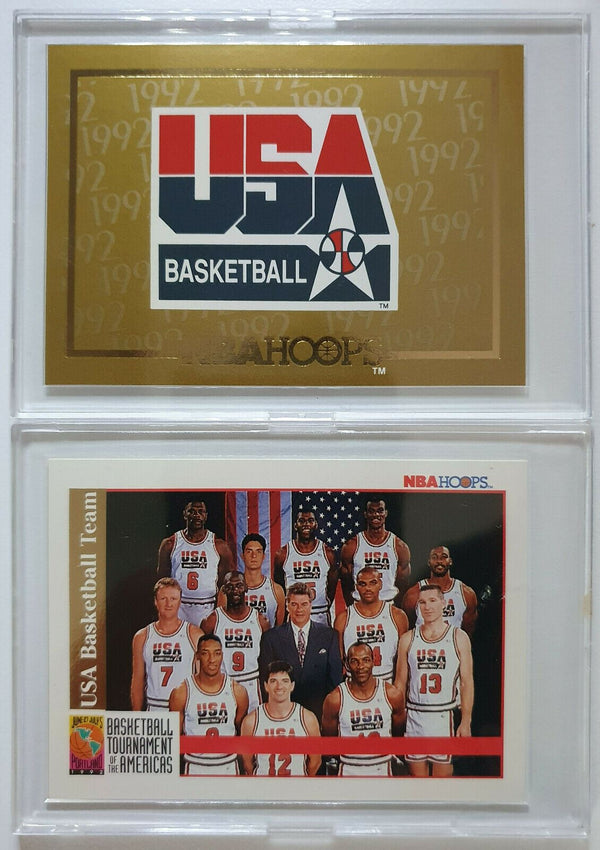 1992 NBA Hoops Dream Team USA Basketball - COMPLETE SET w/ Team + Gold Cards