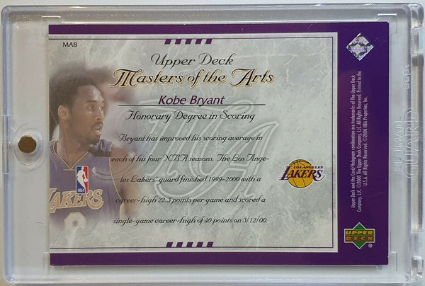 2000 UD Kobe Bryant #MA8 Masters of the Arts Insert - Ready to Grade