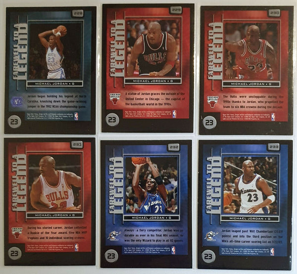 2003 UD Victory Michael Jordan Farewell to a Legend (COMPLETE SET) - Mint