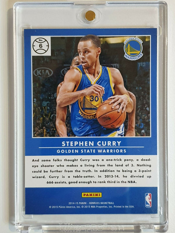 2014 Panini Donruss Stephen Curry #6 SWIRLORAMA Prizm - Ready to Grade