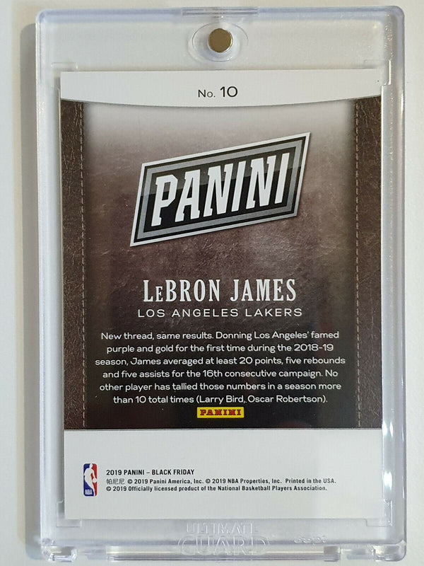 2019 Panini Black Lebron James #10 FUTURE FRAMES Prizm /99 - Ready to Grade