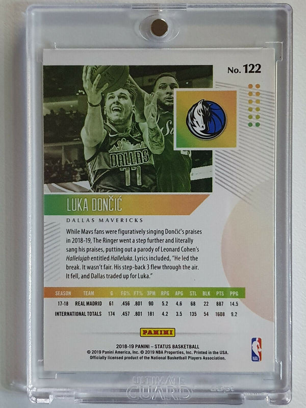 2018-19 Panini Status Luka Doncic Rookie #122 Holo Foil - Ready to Grade