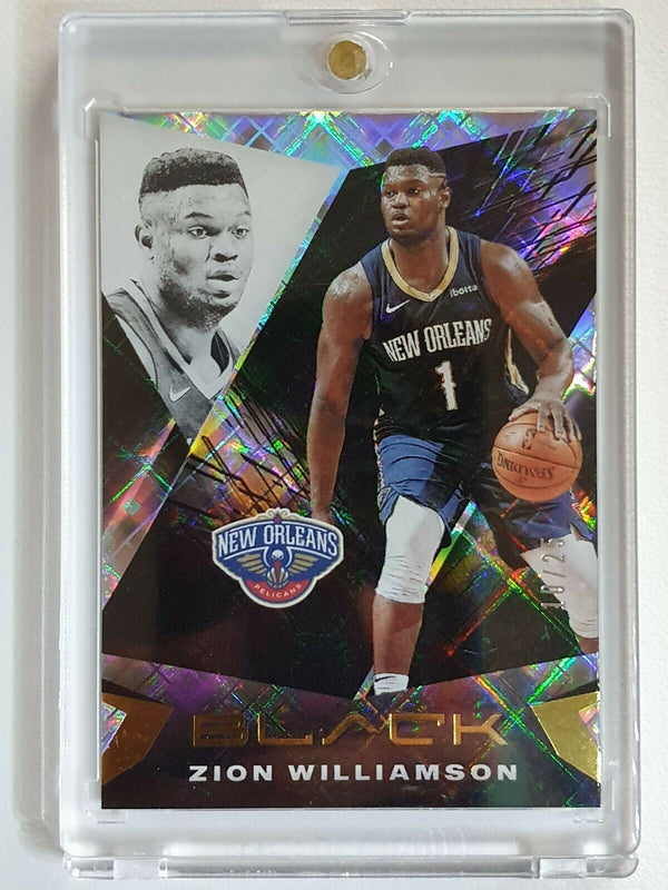 2020 Panini Black Zion Williamson #37 DIAMOND AWE HOLO /25 - Ready to Grade