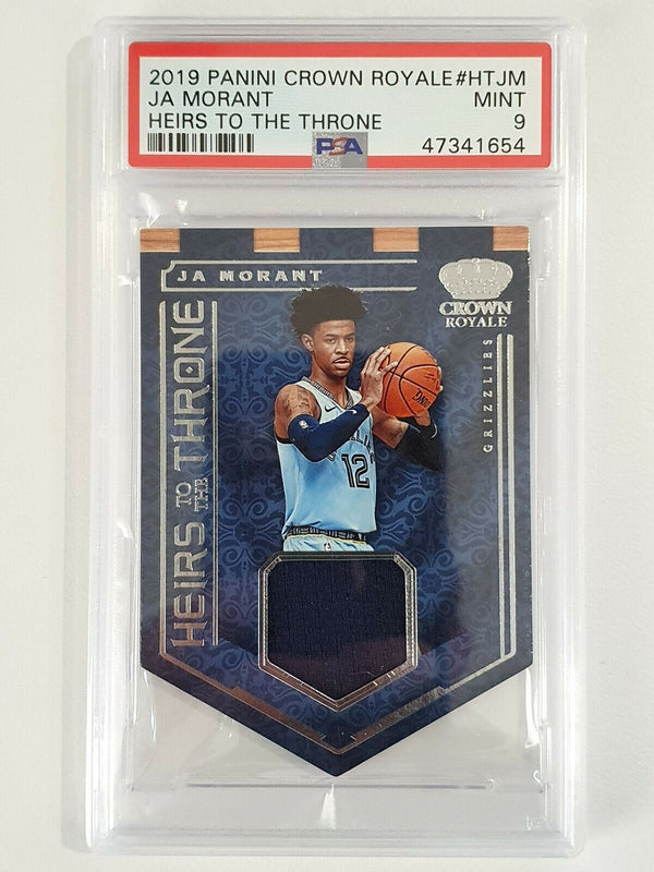 2019 Crown Royale Ja Morant Rookie #PATCH (Worn Jersey) - PSA 9 (POP 6)