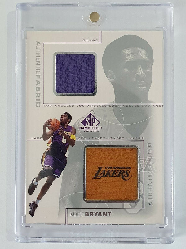 2001 Upper Deck SP Kobe Bryant JERSEY PATCH & GAME FLOOR - Rare Gem