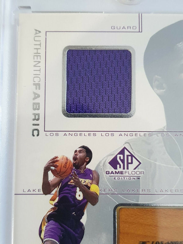 2001 Upper Deck SP Kobe Bryant JERSEY PATCH & GAME FLOOR - Rare Gem