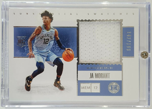 2019 Panini Encased Ja Morant Rookie #PATCH 199/ Worn Jersey - Ready to Grade