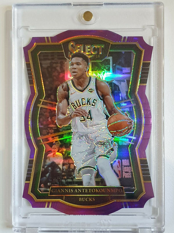 2017 Select Giannis Antetokounmpo #147 PURPLE Prizm /99 Premier Die Cut - GEM