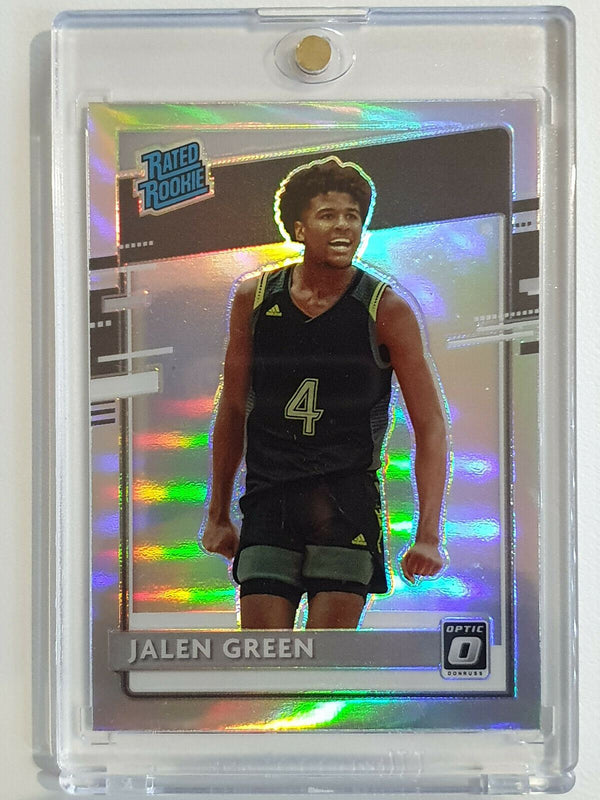 2021 Chronicles Jalen Green Rookie #204 OPTIC SILVER HOLO - Ready to Grade