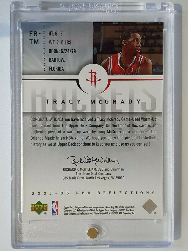 2005 Upper Deck Tracy McGrady #PATCH Game Worn Jersey - Ready to Grade