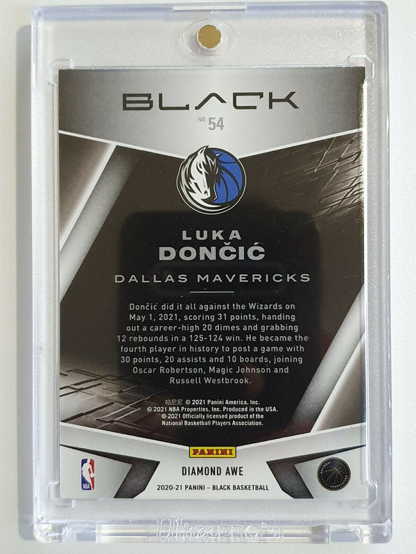 2020 Panini Black Luka Doncic #54 DIAMOND AWE Prizm /25 - Ready to Grade