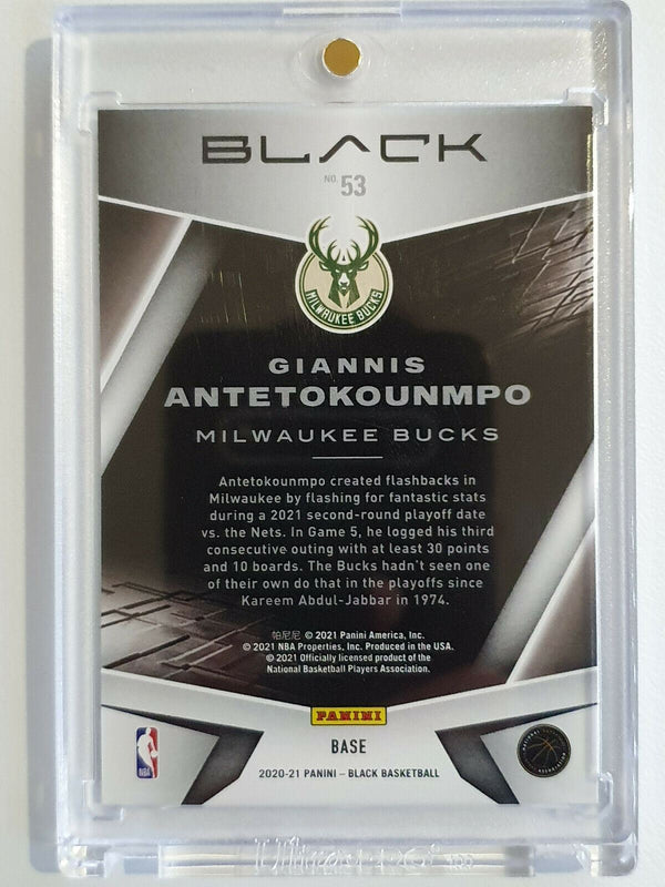 2020 Panini Black Giannis Antetokounmpo #54 HOLO FOIL /149 - Ready to Grade