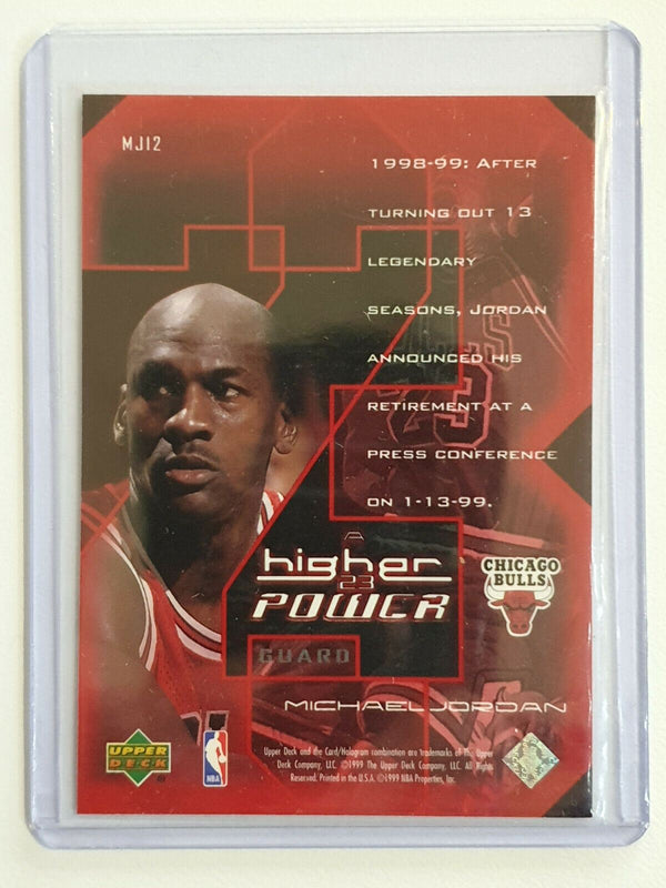 1998-99 UD Michael Jordan Higher Power #MJ12 HOLO Insert - Ready to Grade