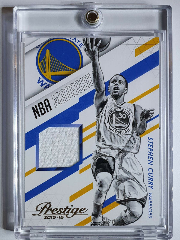 2015 Prestige Stephen Curry #PATCH Game Worn Jersey - Ready to Grade