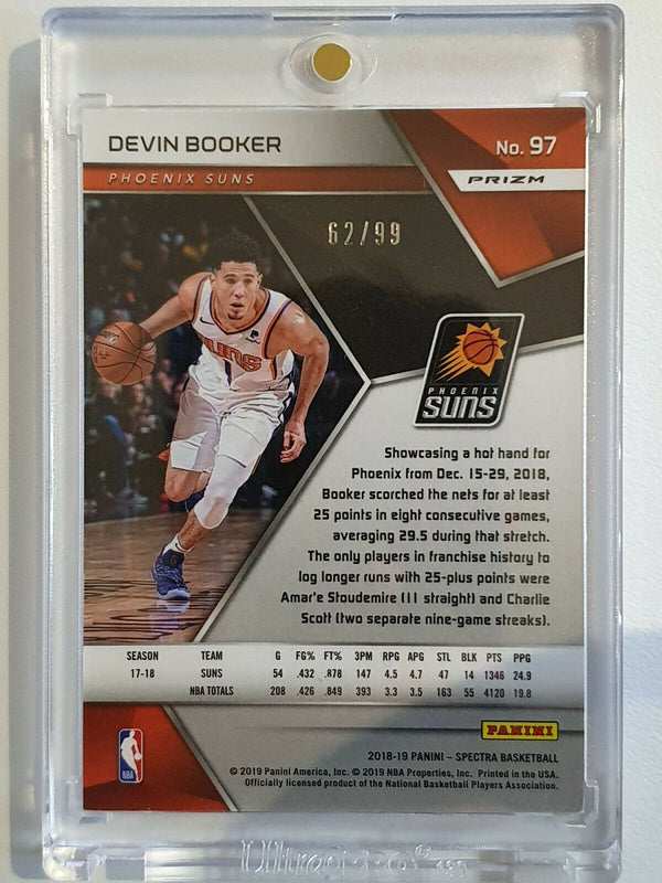 2018 Panini Spectra Devin Booker #97 RED STARS HOLO /99 - Ready to Grade