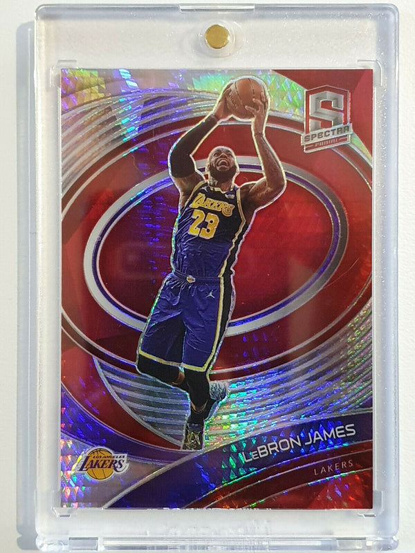 2020 Spectra Lebron James #81 RED Prizm - Ready to Grade