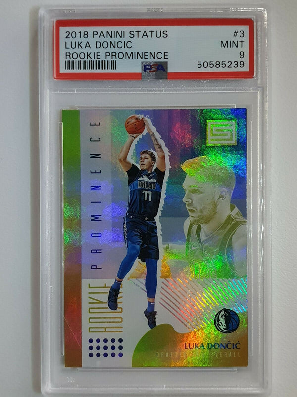 2018-19 Panini Status Luka Doncic Rookie Prominence #3 RC - PSA 9