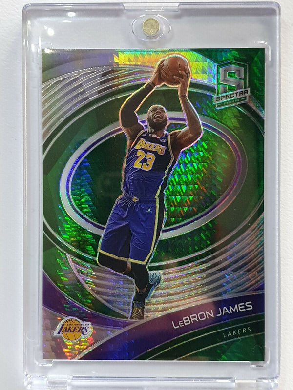 2020 Spectra Lebron James #81 GREEN DRAGON SCALES Prizm