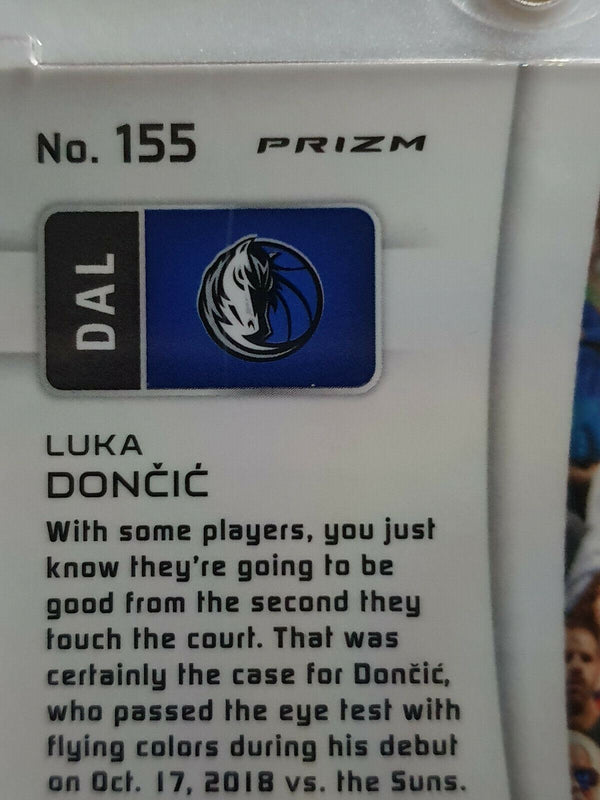 2020 Spectra Luka Doncic #155 GREEN Prizm - Ready to Grade