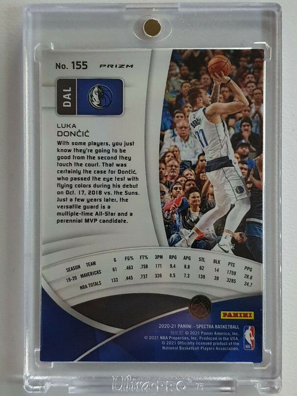 2020 Spectra Luka Doncic #155 RED Prizm - Ready to Grade