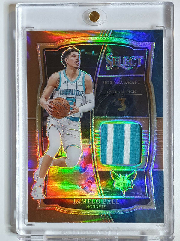 2020 Select Lamelo Ball Rookie #PATCH COPPER /49 RC Jersey - Ready to Grade