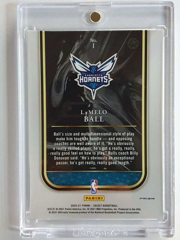 2020 Select Lamelo Ball Rookie Selections #1 BLUE SHIMMER Prizm - Ready to Grade