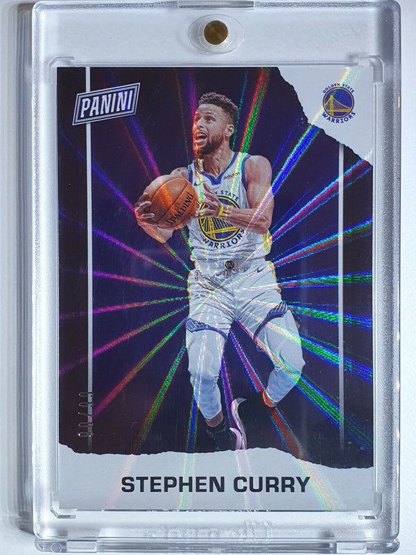 2021 Panini Stephen Curry #BKI10 RAINBOW SPOKES Prizm /99 - Ready to Grade