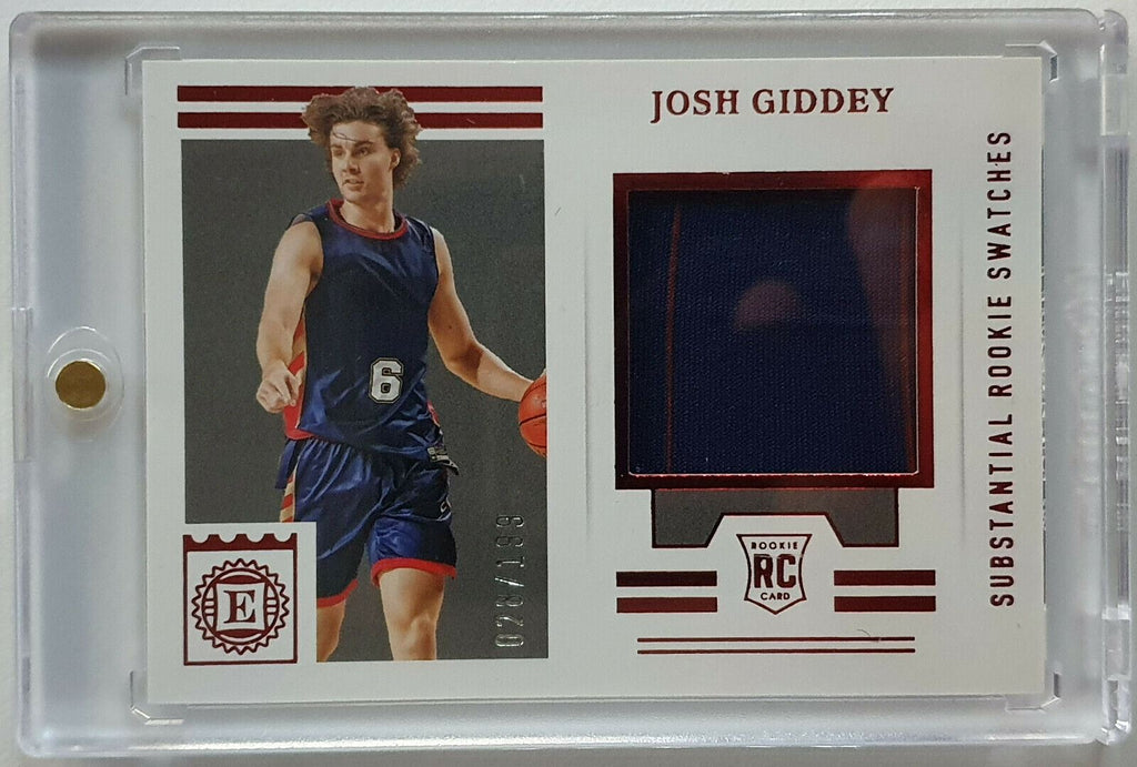 Josh Giddey 2021-22 Panini Chronicles Draft Picks Absolute Tri Patch