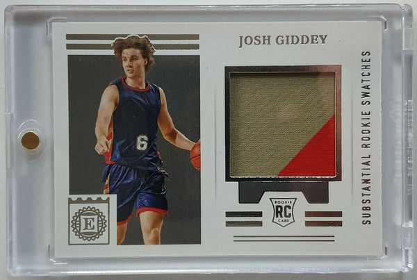 2021 Panini Encased Josh Giddey Rookie Jersey 2 COLOR PATCH - Ready to Grade