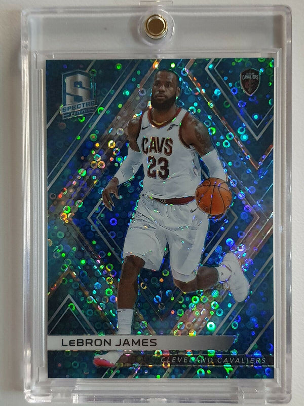 2017 Panini Spectra Lebron James #33 NEON BLUE Prizm /99 - Ready to Grade