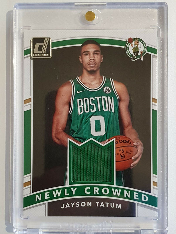 2017 Donruss Jayson Tatum Rookie #PATCH Player Worn - Ready for Grading