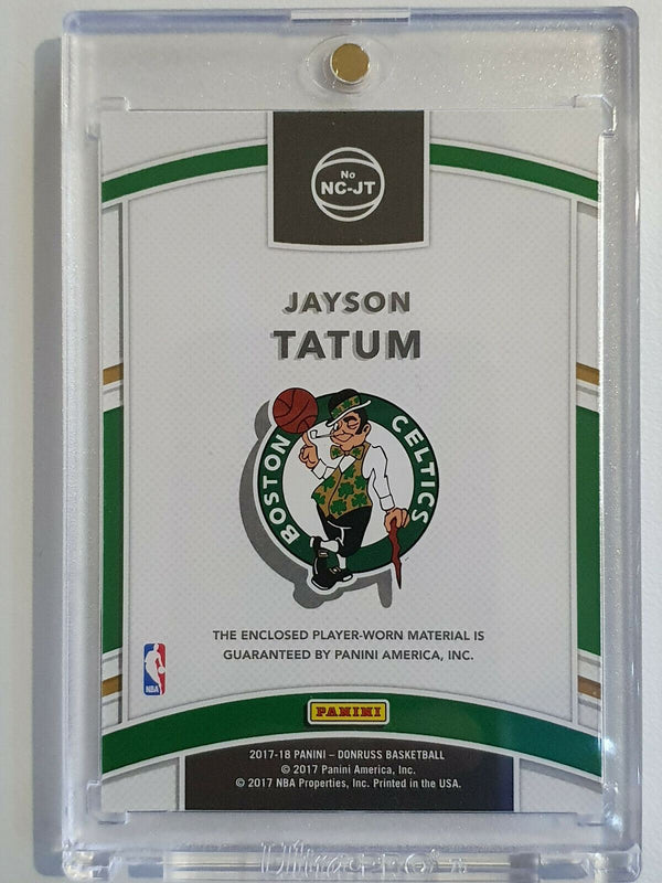 2017 Donruss Jayson Tatum Rookie #PATCH Player Worn - Ready for Grading