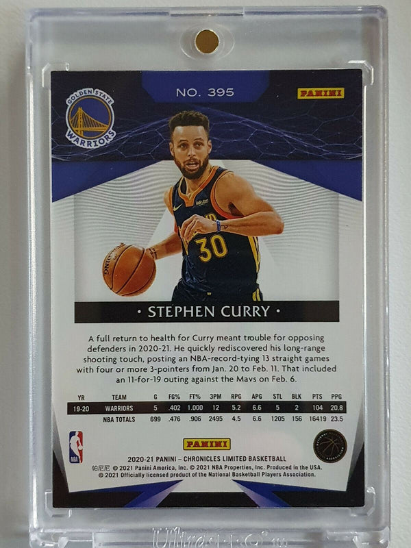 2020 Chronicles Limited Stephen Curry #395 PURPLE Prizm /25 - Ready to Grade