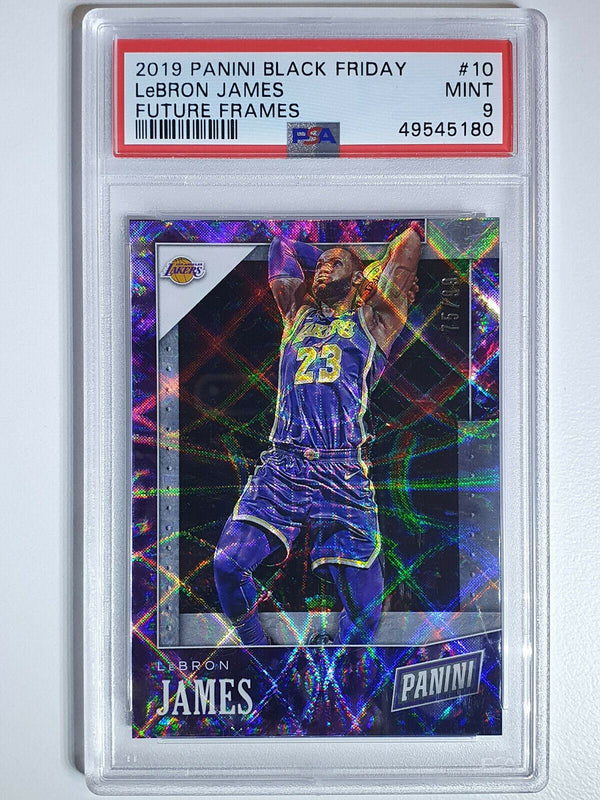 2019 Black Lebron James #10 FUTURE FRAMES Prizm /99 - PSA 9 (POP 3)