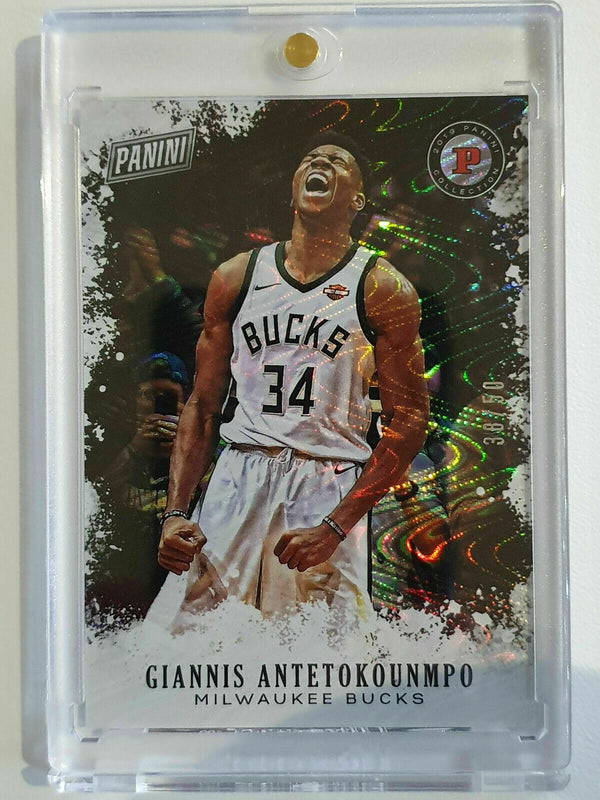 1 x Lebron and 5 x Giannis Antetokounmpo Short Print Cards