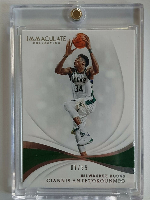 2019 Immaculate Giannis Antetokounmpo #45 SILVER FOIL /99 - Ready to Grade